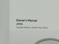 2016 Volkswagen Jetta Owners Manual Book Guide OEM Used Auto Parts - Oemusedautoparts1.com