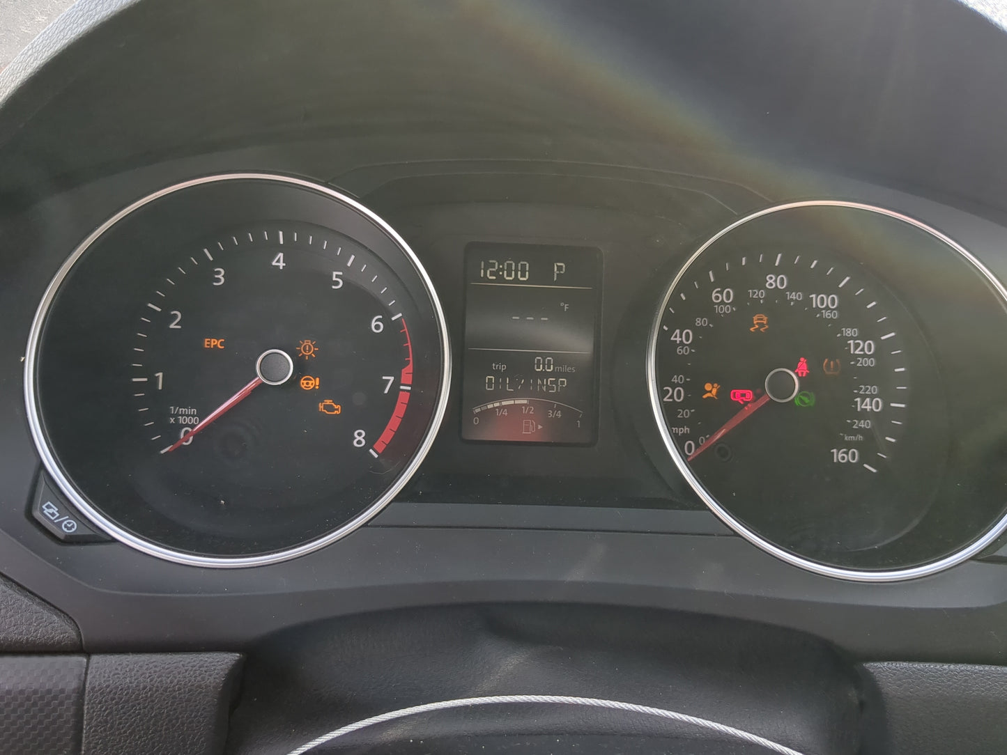 2015-2017 Volkswagen Jetta Instrument Cluster Speedometer Gauges Miles:119K Fits Fits 2015 2016 2017 OEM Used Auto Parts - O