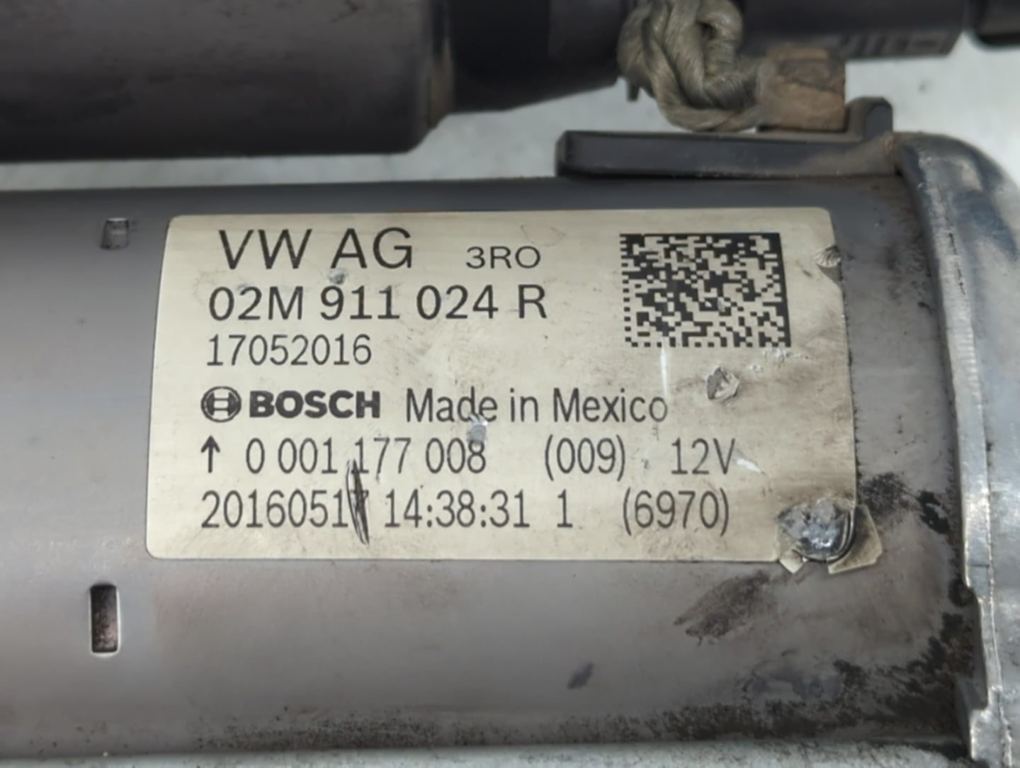2015-2019 Volkswagen Jetta Car Starter Motor Solenoid OEM P/N:20160517 02M 911 024 R Fits Fits 2015 2016 2017 2018 2019 OEM 