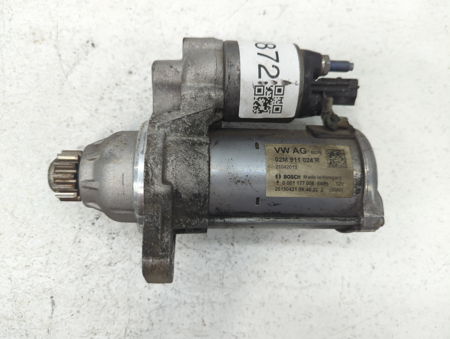 2015-2019 Volkswagen Jetta Car Starter Motor Solenoid OEM P/N:21042015 02M 911 024 R Fits Fits 2015 2016 2017 2018 2019 OEM 