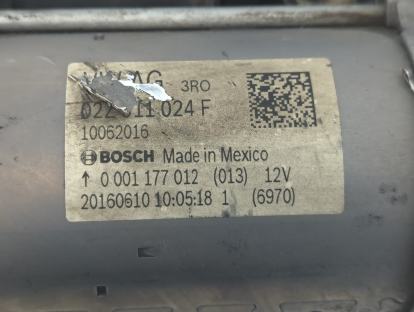 2015-2021 Volkswagen Jetta Car Starter Motor Solenoid OEM P/N:0 001 179 516 25022019 Fits Fits 2015 2016 2017 2018 2019 2020
