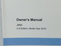2016 Volkswagen Jetta Owners Manual Book Guide P/N:5C6012723AK OEM Used Auto Parts - Oemusedautoparts1.com