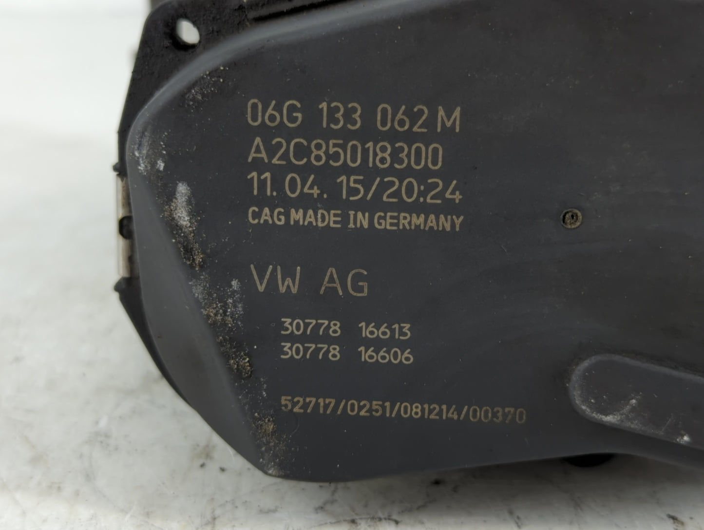2014-2017 Volkswagen Jetta Throttle Body P/N:A2C85018300 06G 133 062 M Fits Fits 2014 2015 2016 2017 OEM Used Auto Parts - O