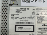 2016 Volkswagen Passat Radio AM FM Cd Player Receiver Replacement P/N:561 035 150 Fits Fits 2013 2014 2015 2017 OEM Used Aut