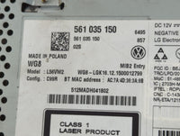 2016 Volkswagen Passat Radio AM FM Cd Player Receiver Replacement P/N:561 035 150 Fits OEM Used Auto Parts - Oemusedautopart