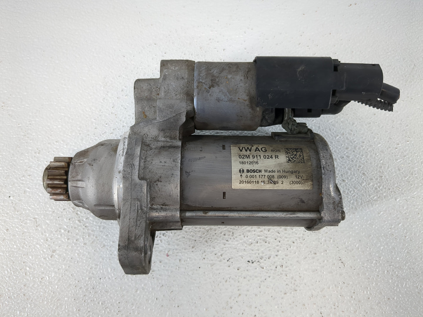 2014-2020 Volkswagen Passat Car Starter Motor Solenoid OEM P/N:02M 911 024 R Fits OEM Used Auto Parts - Oemusedautoparts1.co