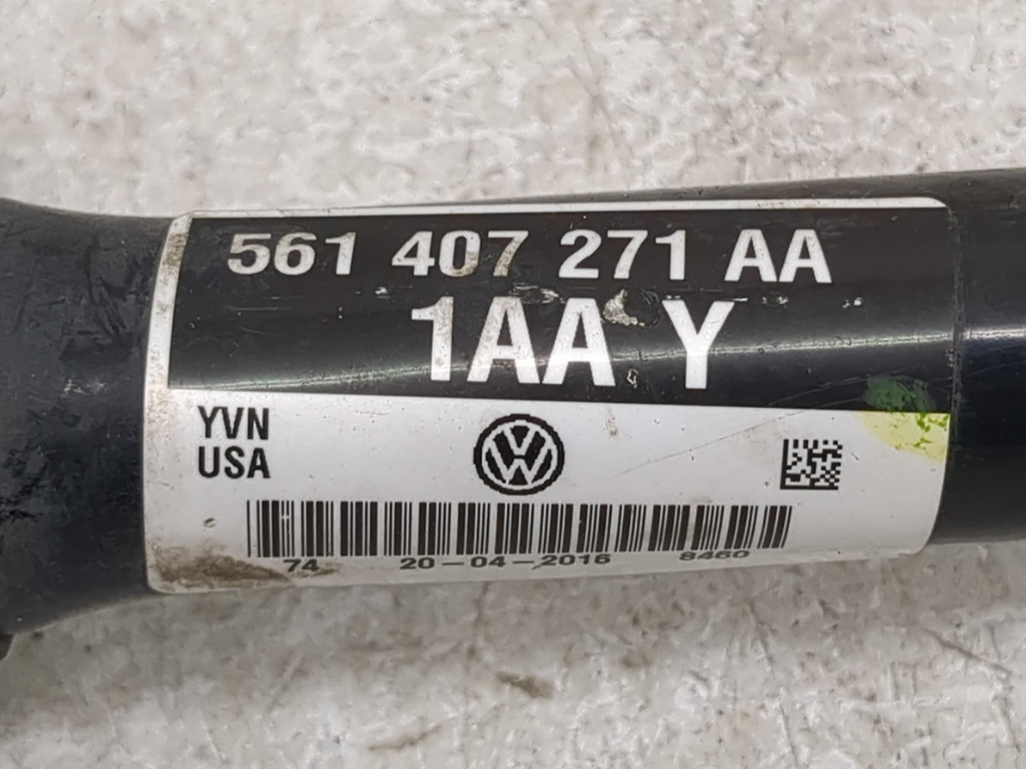2014-2020 Volkswagen Passat Axle Shaft Front Driver Cv C/v 1119962 - Oemusedautoparts1.com