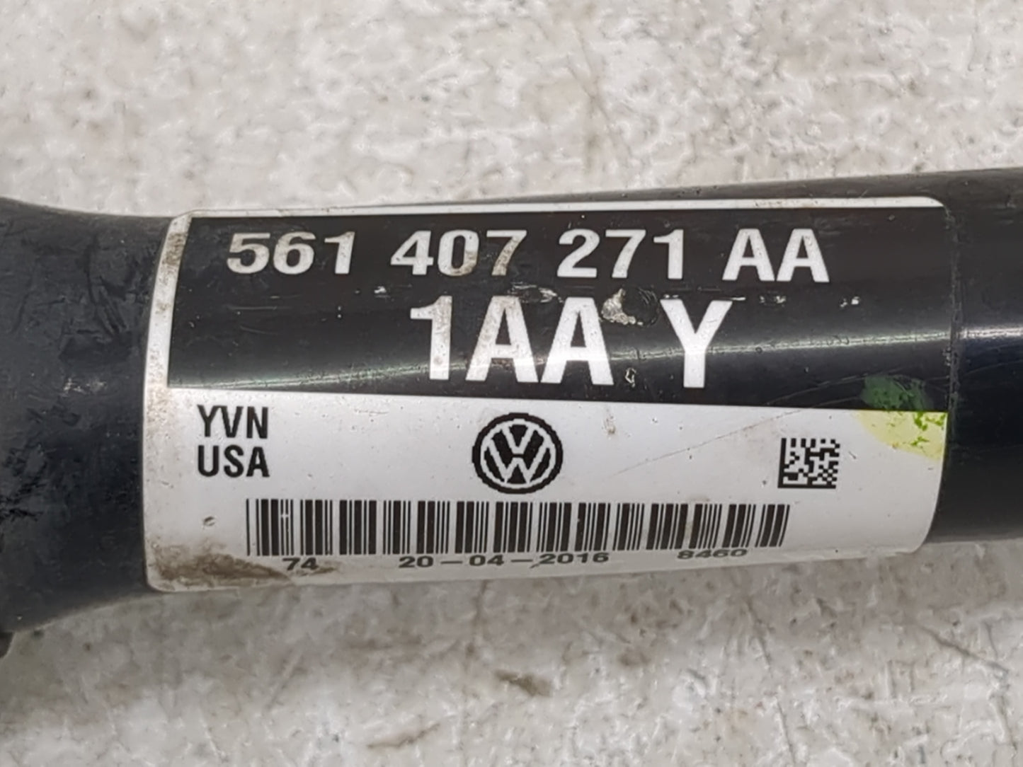 2014-2020 Volkswagen Passat Axle Shaft Front Driver Cv C/v 1119962 - Oemusedautoparts1.com