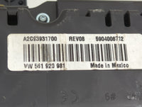 2016-2019 Volkswagen Passat Instrument Cluster Speedometer Gauges P/N:A2C93931700 5904006712 Miles: Fits Fits 2016 2017 2018