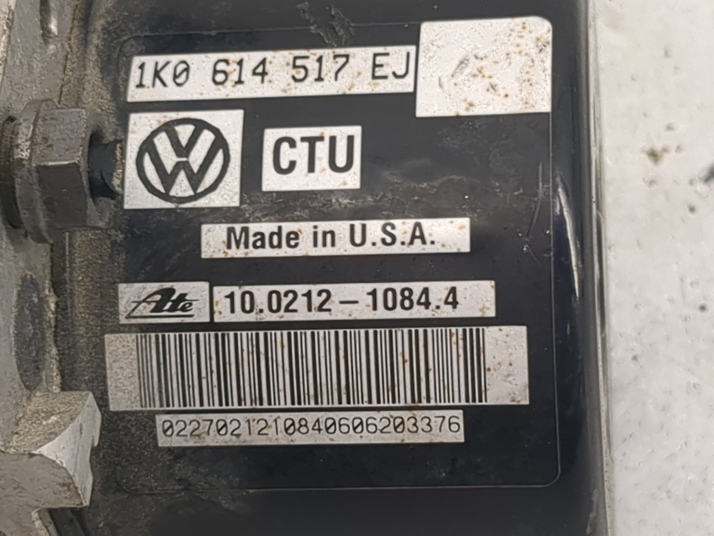 2015-2019 Volkswagen Passat ABS Pump Control Module Replacement P/N:1K0614517EJ 10.0212-1084.4 Fits Fits 2015 2016 2017 2018