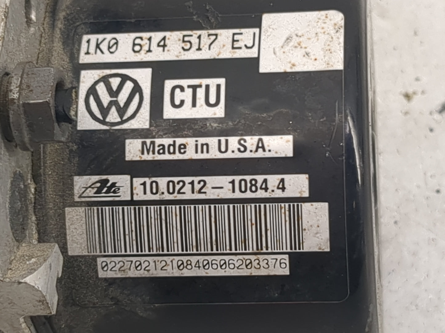 2015-2019 Volkswagen Passat ABS Pump Control Module Replacement P/N:1K0614517EJ 10.0212-1084.4 Fits Fits 2015 2016 2017 2018