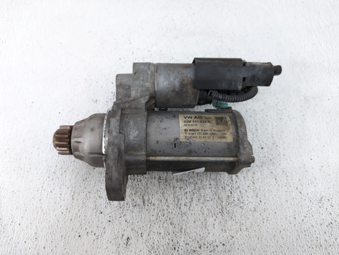 2014-2020 Volkswagen Passat Car Starter Motor Solenoid OEM P/N:02M 911 024 R Fits OEM Used Auto Parts - Oemusedautoparts1.co