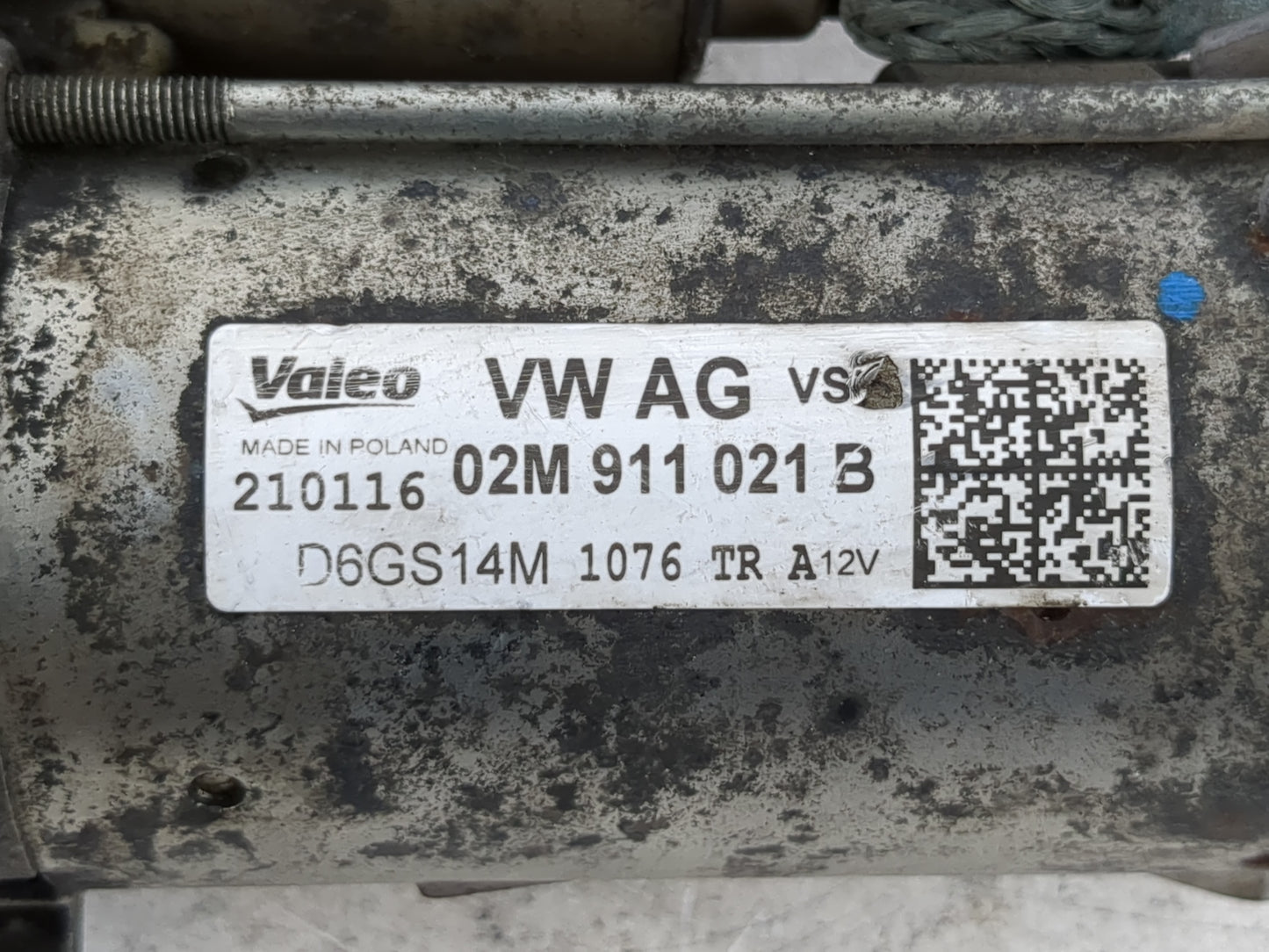 2011-2018 Volkswagen Tiguan Car Starter Motor Solenoid OEM P/N:02M 911 021 B Fits OEM Used Auto Parts - Oemusedautoparts1.co