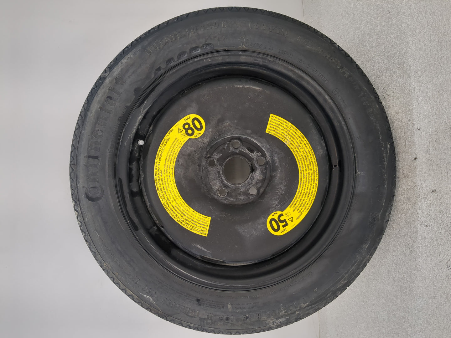 2009-2017 Volkswagen Tiguan Spare Donut Tire Wheel Rim Oem - Oemusedautoparts1.com