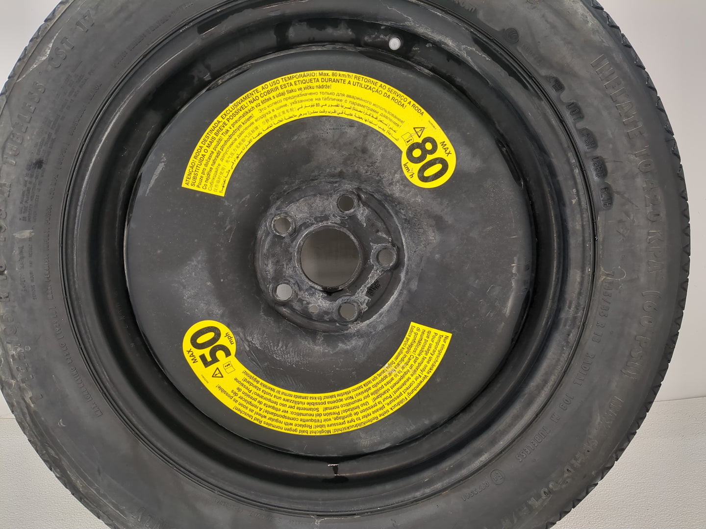 2009-2017 Volkswagen Tiguan Spare Donut Tire Wheel Rim Oem - Oemusedautoparts1.com