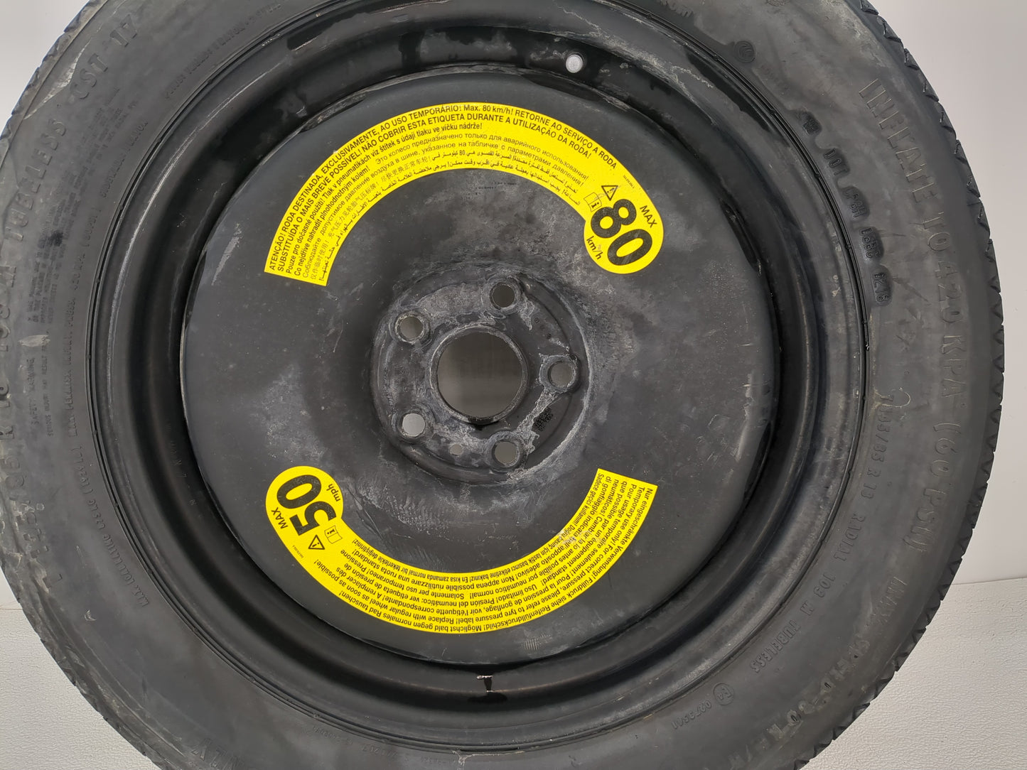 2009-2017 Volkswagen Tiguan Spare Donut Tire Wheel Rim Oem - Oemusedautoparts1.com