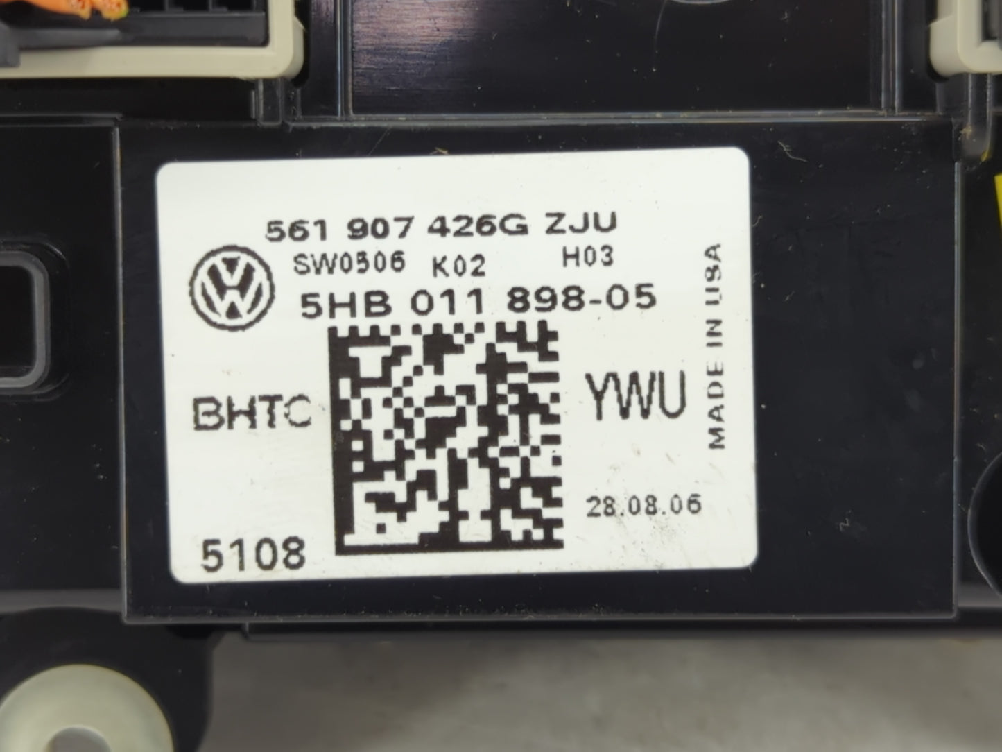 2016-2017 Volkswagen Tiguan Climate Control Module Temperature AC/Heater Replacement P/N:561 907 426G Fits Fits 2016 2017 20