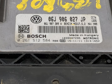 2016 Volkswagen Tiguan PCM Engine Control Computer ECU ECM PCU OEM P/N:06J906027JP 0261S12584 OEM Used Auto Parts
