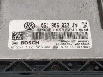 2016 Volkswagen Tiguan PCM Engine Control Computer ECU ECM PCU OEM P/N:06J 906 027 JN 0 261 S12 583, 06J 907 309 A, 1039S87294 OEM Used Auto Parts