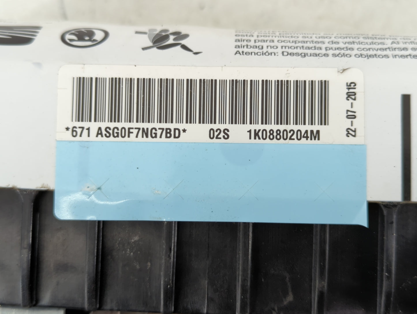 2011-2018 Volkswagen Tiguan Air Bag Passenger Right Dashboard Oem - Oemusedautoparts1.com