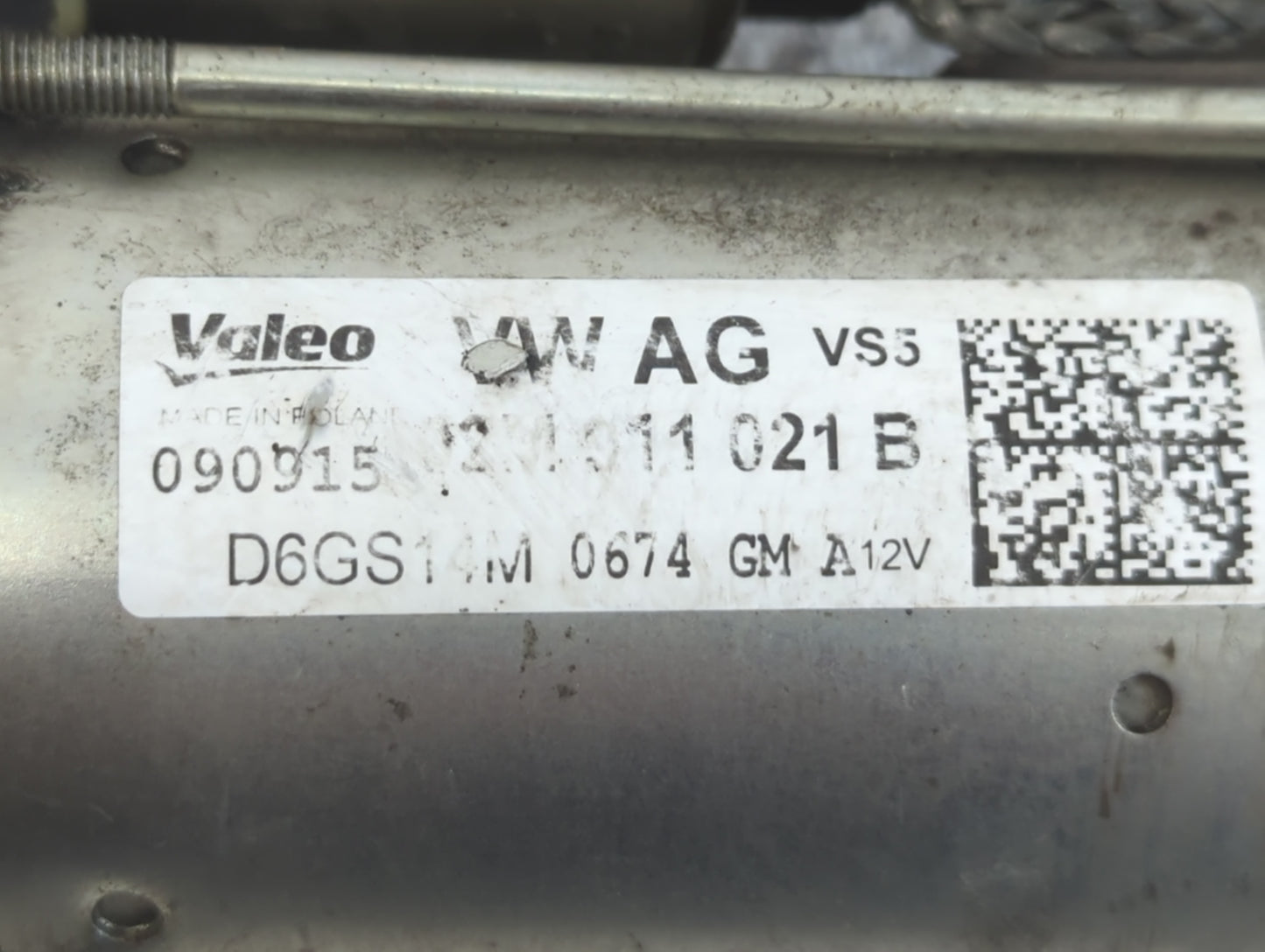 2011-2018 Volkswagen Tiguan Car Starter Motor Solenoid OEM Fits Fits 2010 2011 2012 2013 2014 2015 2016 2017 2018 OEM Used A