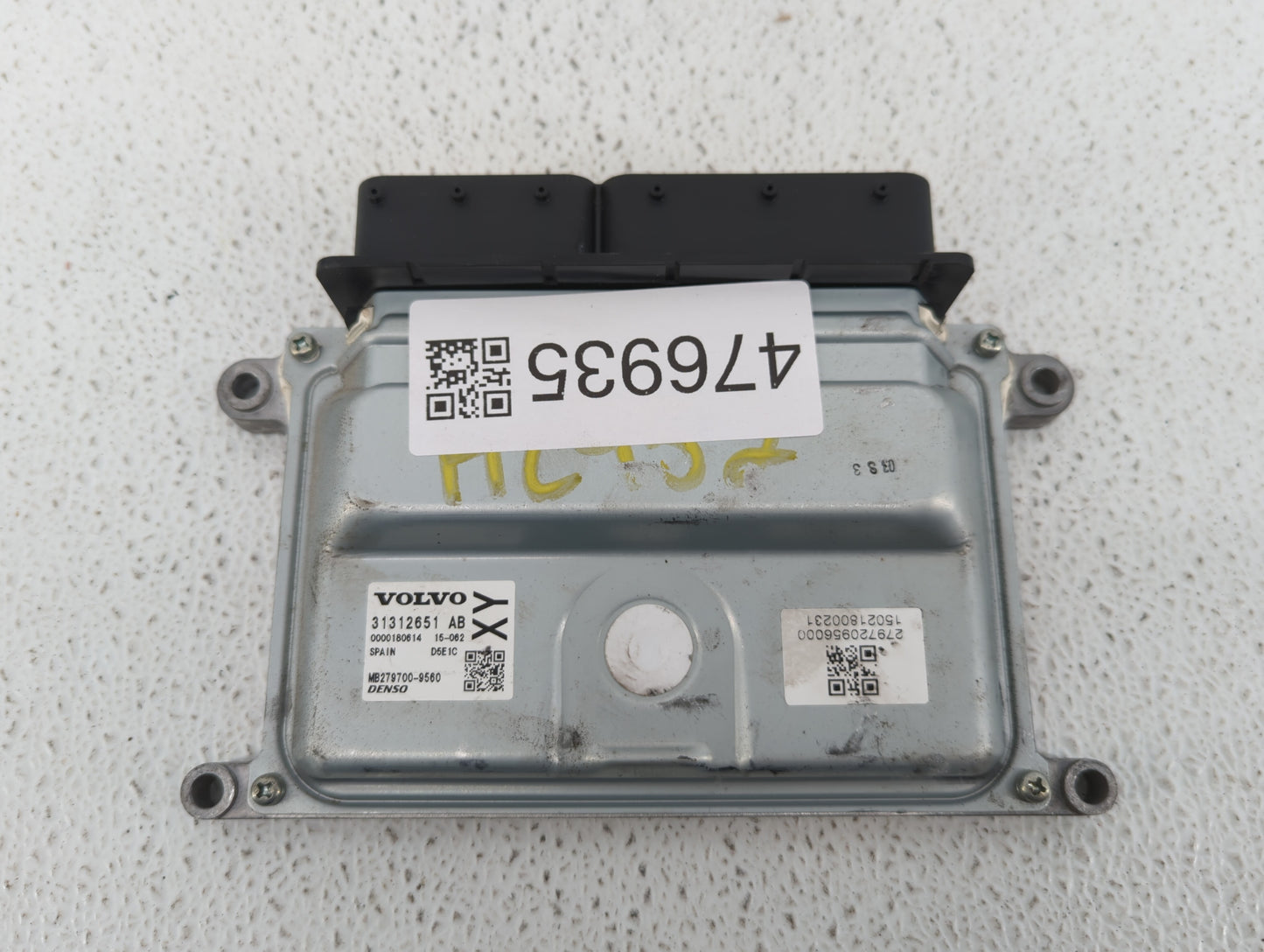 2013-2016 Volvo S60 PCM Engine Control Computer ECU ECM PCU OEM P/N:31312651AB Fits Fits 2013 2014 2015 2016 OEM Used Auto P