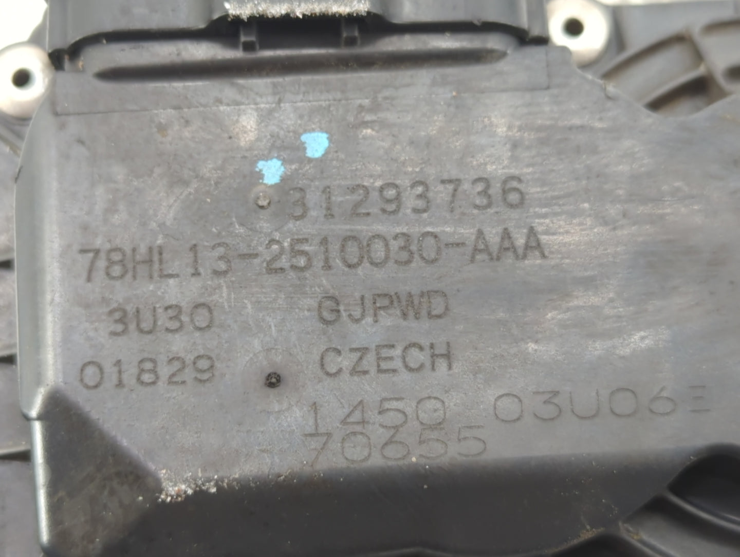 2013-2016 Volvo S60 Throttle Body P/N:78HL13-2510030-AAA Fits Fits 2013 2014 2015 2016 OEM Used Auto Parts - Oemusedautopart