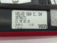 2016 Volvo S60 Tail Light Assembly Passenger Right OEM P/N:30796272 Fits Fits 2015 2017 2018 OEM Used Auto Parts - Oemusedau