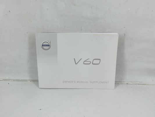 2016 Volvo V60 Owners Manual Book Guide OEM Used Auto Parts - Oemusedautoparts1.com