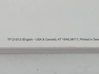 2016 Volvo V60 Owners Manual Book Guide OEM Used Auto Parts - Oemusedautoparts1.com