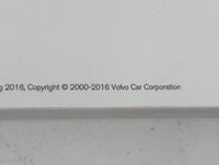 2016 Volvo V60 Owners Manual Book Guide OEM Used Auto Parts - Oemusedautoparts1.com
