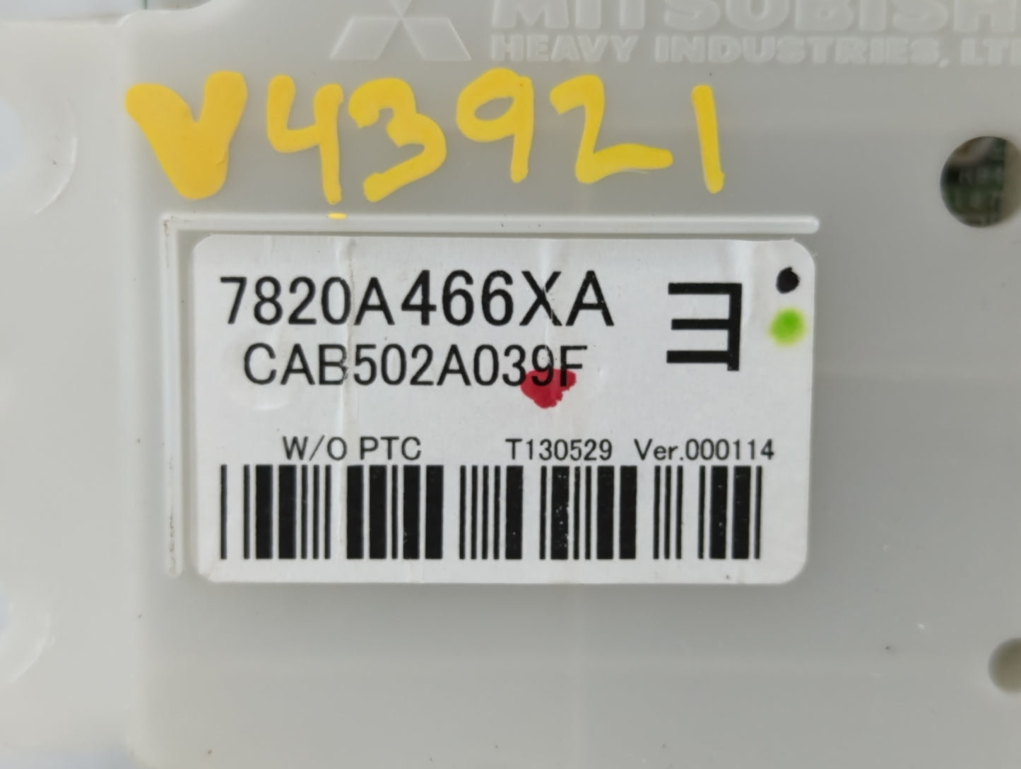 2016-2021 Volvo Xc90 Climate Control Module Temperature AC/Heater Replacement P/N:CAB502A039F 7820A466XA Fits OEM Used Auto 