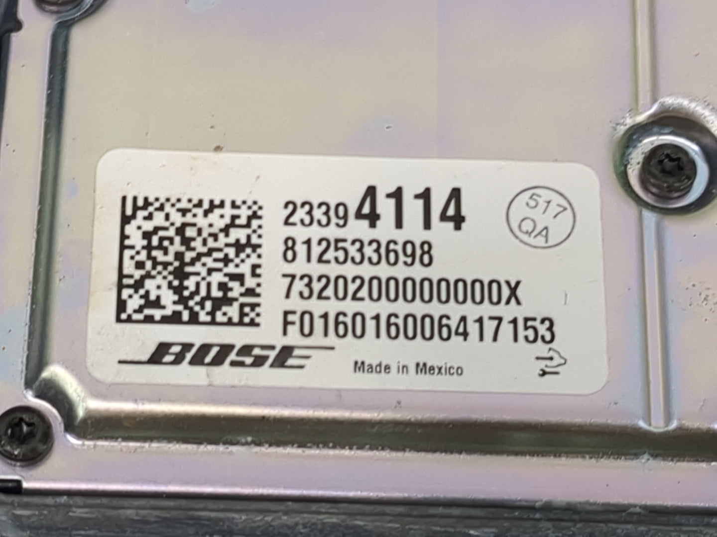 2017 Camaro Radio AM FM Cd Player Receiver Replacement Fits OEM Used Auto Parts - Oemusedautoparts1.com