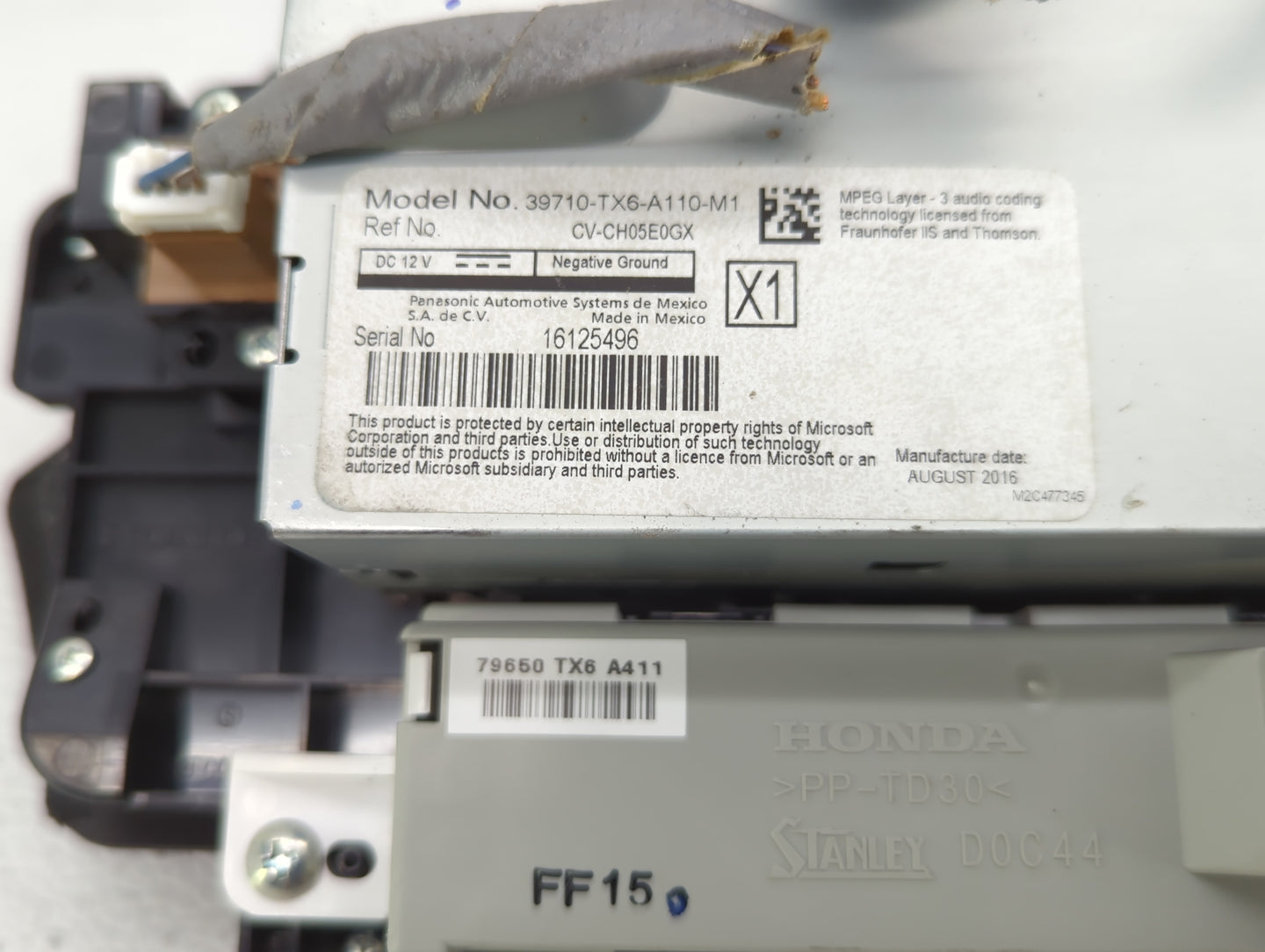 2016-2017 Acura Ilx Information Display Screen - Oemusedautoparts1.com