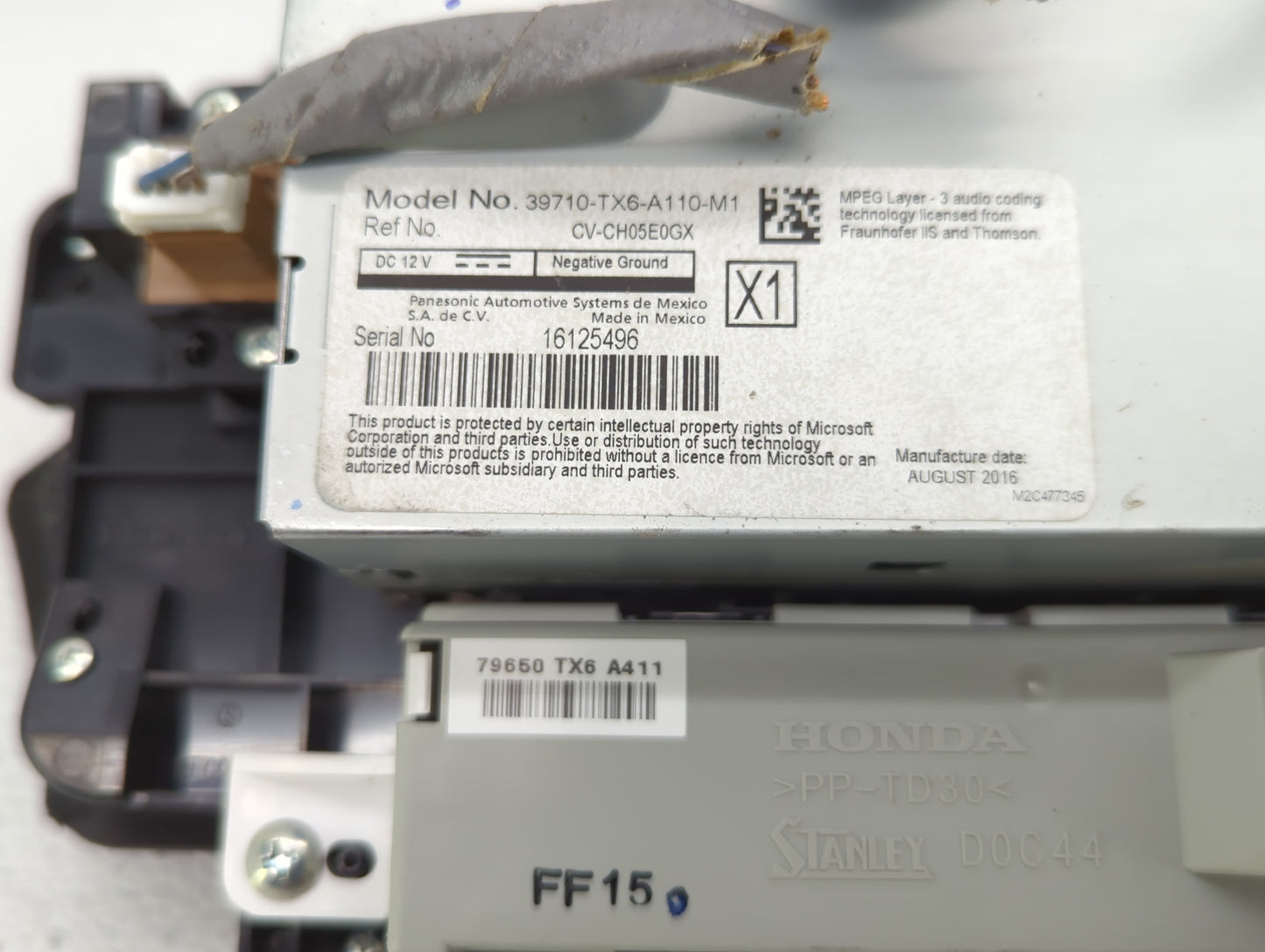 2016-2017 Acura Ilx Information Display Screen - Oemusedautoparts1.com