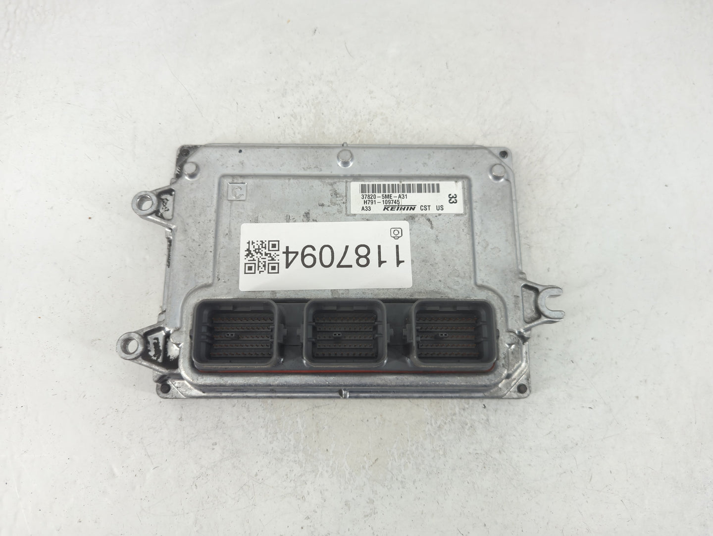 2017 Acura Rdx PCM Engine Control Computer ECU ECM PCU OEM P/N:37820-5ME-A31 Fits OEM Used Auto Parts - Oemusedautoparts1.co