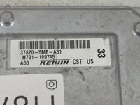2017 Acura Rdx PCM Engine Control Computer ECU ECM PCU OEM P/N:37820-5ME-A31 Fits OEM Used Auto Parts - Oemusedautoparts1.co