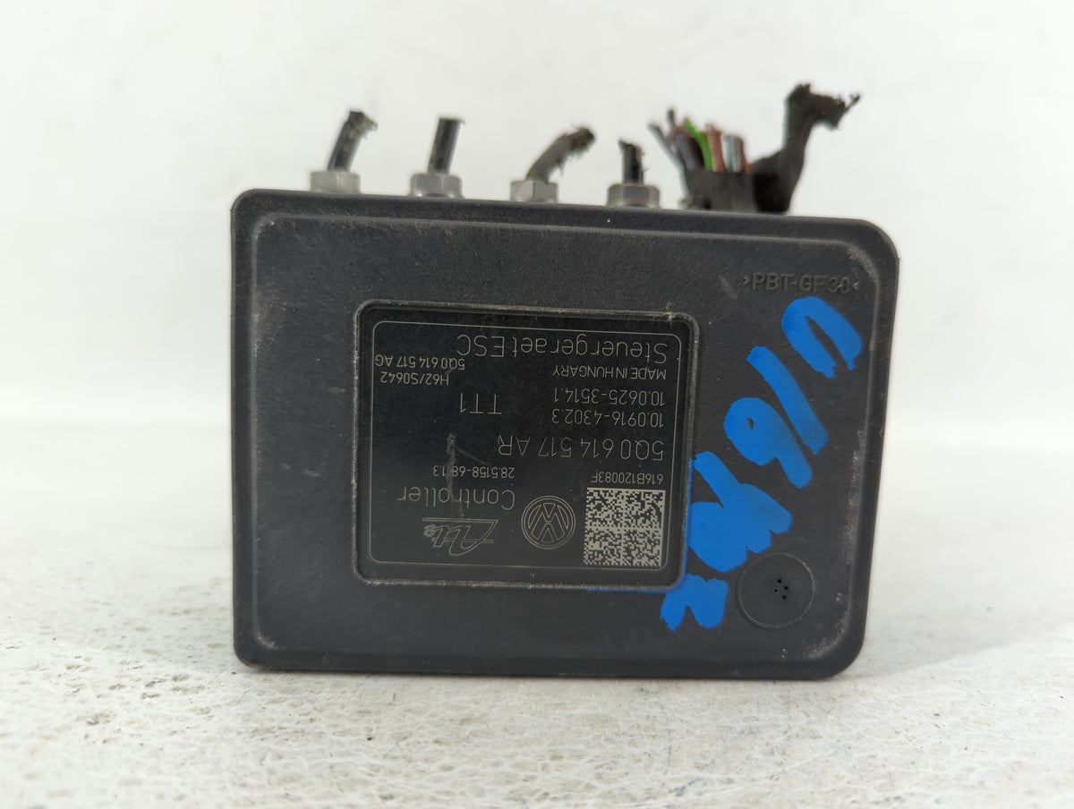 2017-2018 Audi A3 Anti-Lock Brake ABS Pump Module Actuator OEM P/N:5Q0 614 517 AR Fits Fits 2017 2018 OEM Used Auto Parts - 