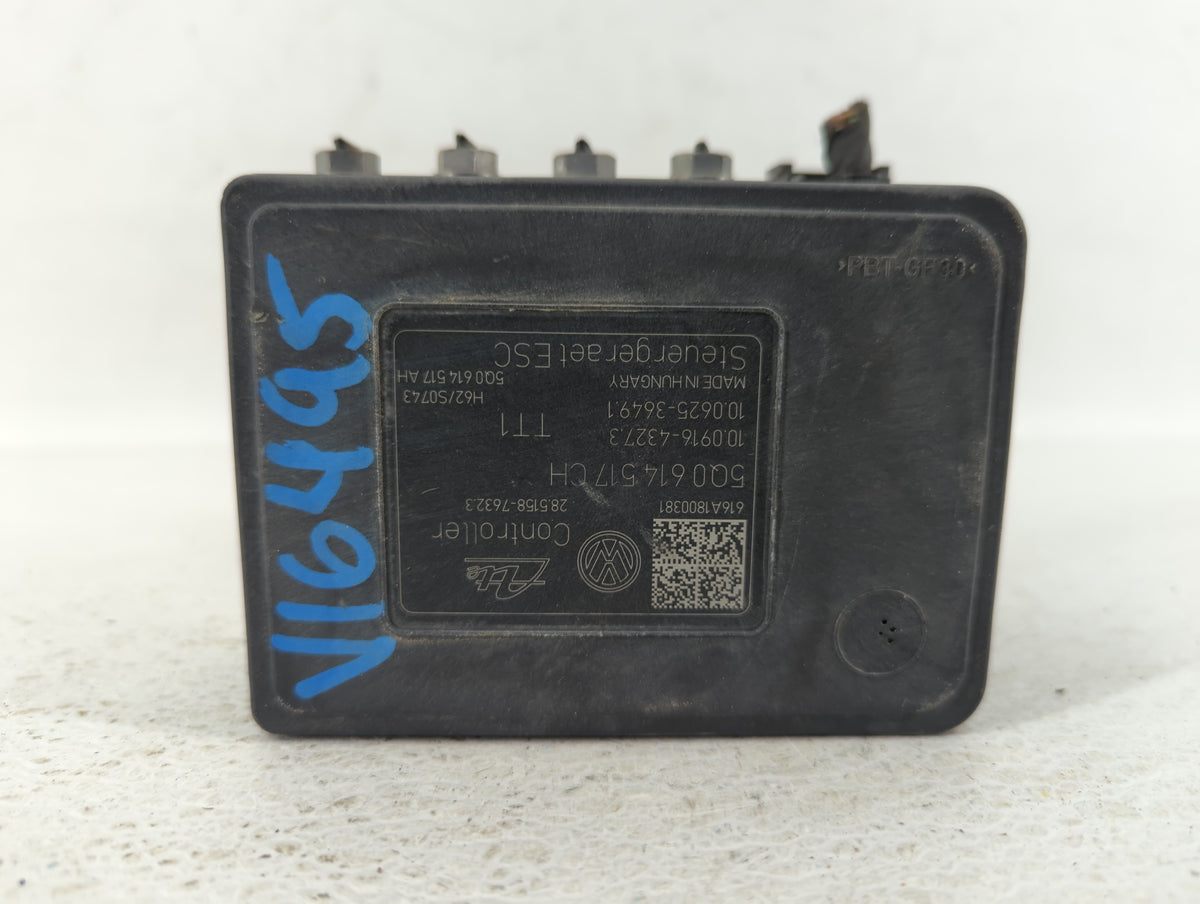 2017-2018 Audi A3 Anti-Lock Brake ABS Pump Module Actuator OEM P/N:5Q0 614 517 CH 5Q0 614 517 AR Fits Fits 2017 2018 OEM Use