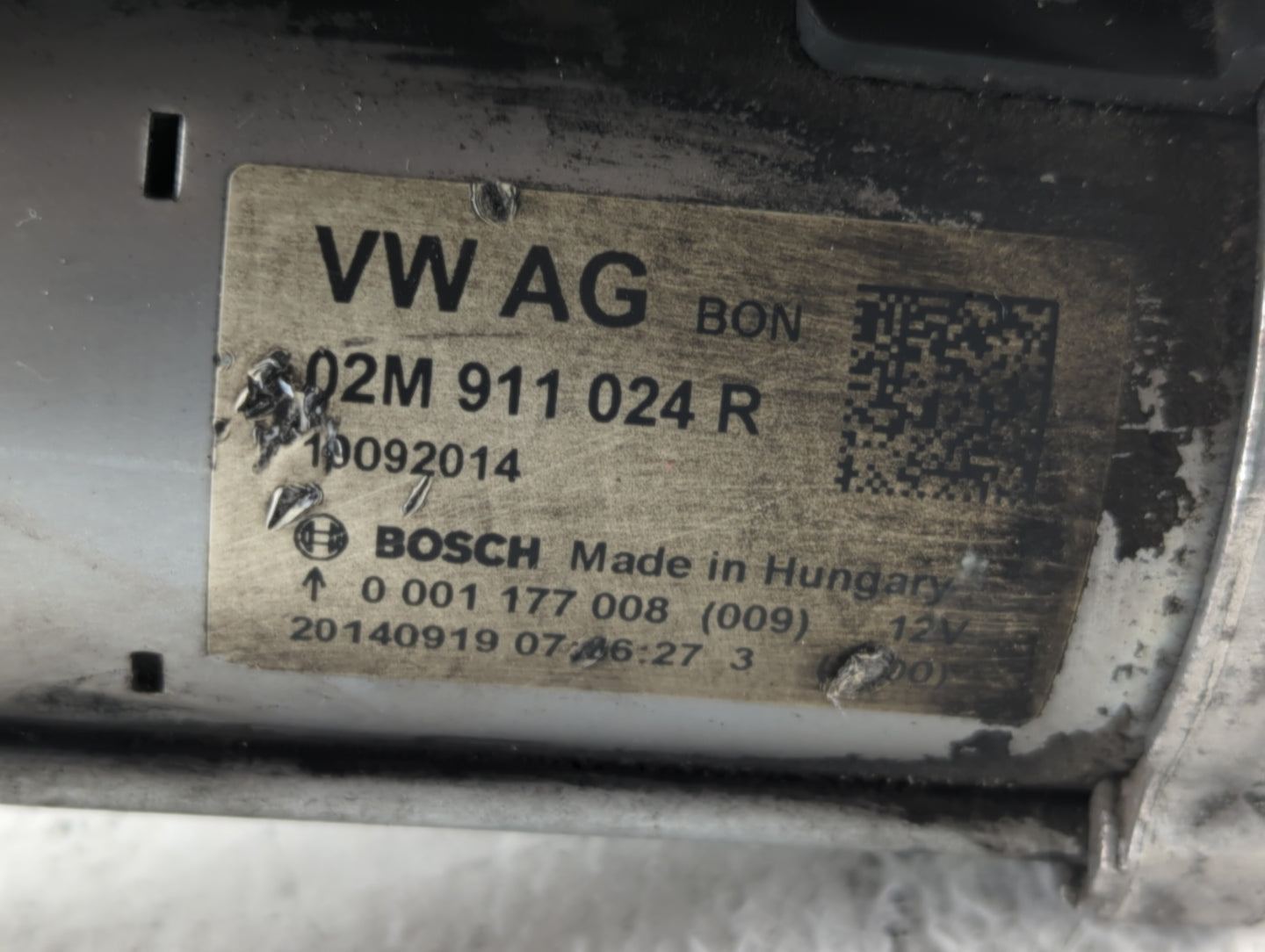 2015-2018 Audi A3 Car Starter Motor Solenoid OEM P/N:02M 911 024 R Fits Fits 2011 2012 2013 2014 2015 2016 2017 2018 2019 OE