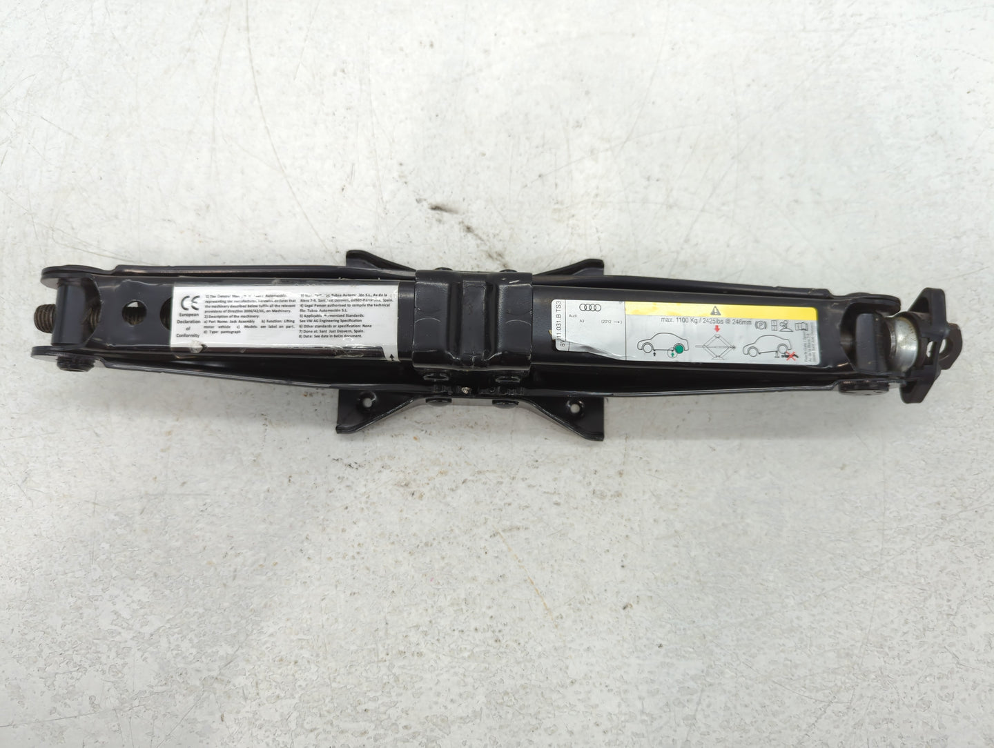 2017 Audi A3 Spare Scissor Car Jack - Oemusedautoparts1.com