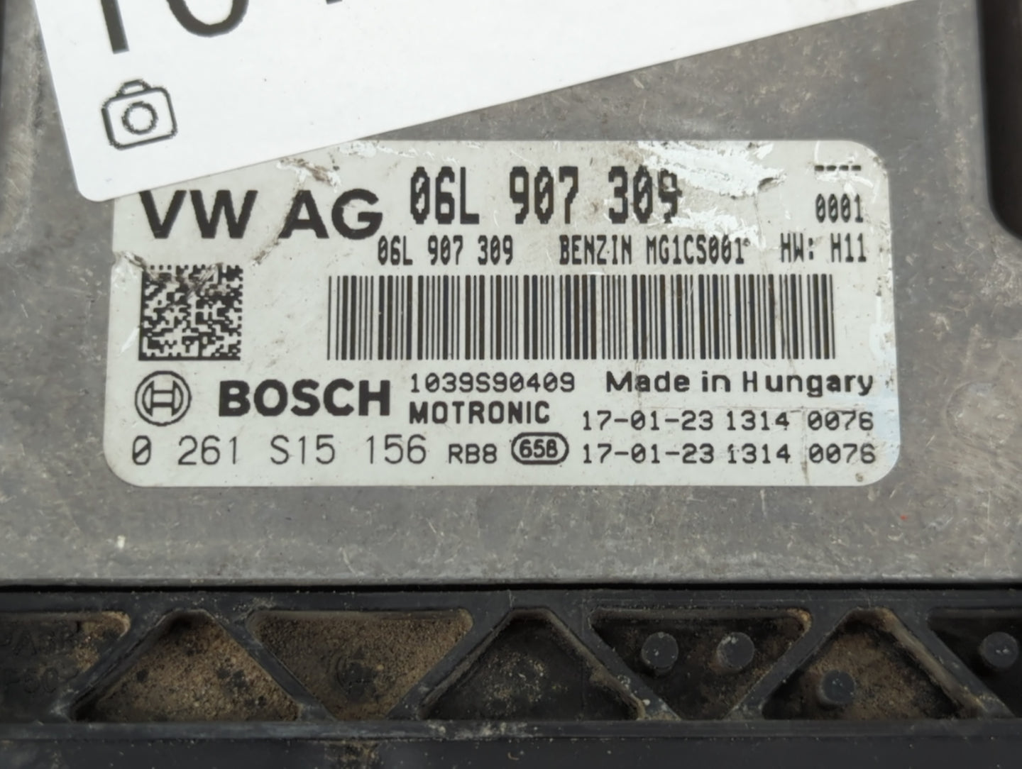 2017-2019 Audi A4 PCM Engine Control Computer ECU ECM PCU OEM P/N:06L 907 309 Fits Fits 2017 2018 2019 OEM Used Auto Parts -