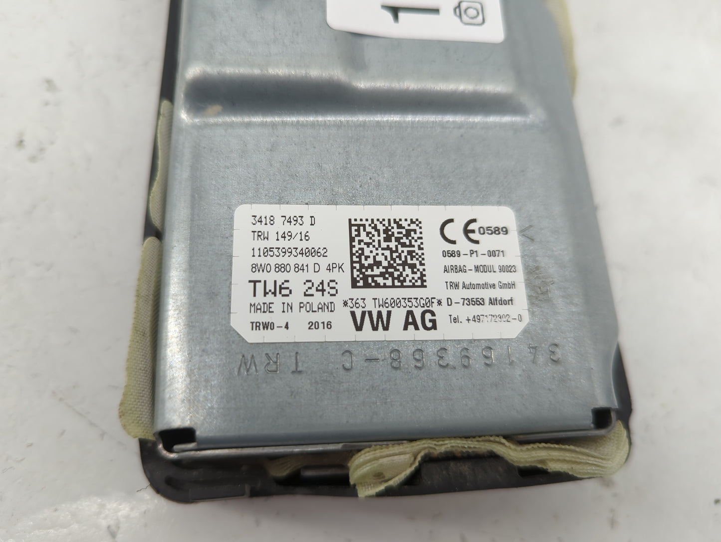 2017-2020 Audi A4 Air Bag Driver Left Knee OEM P/N:8W0880841D Fits Fits 2017 2018 2019 2020 OEM Used Auto Parts - Oemusedaut