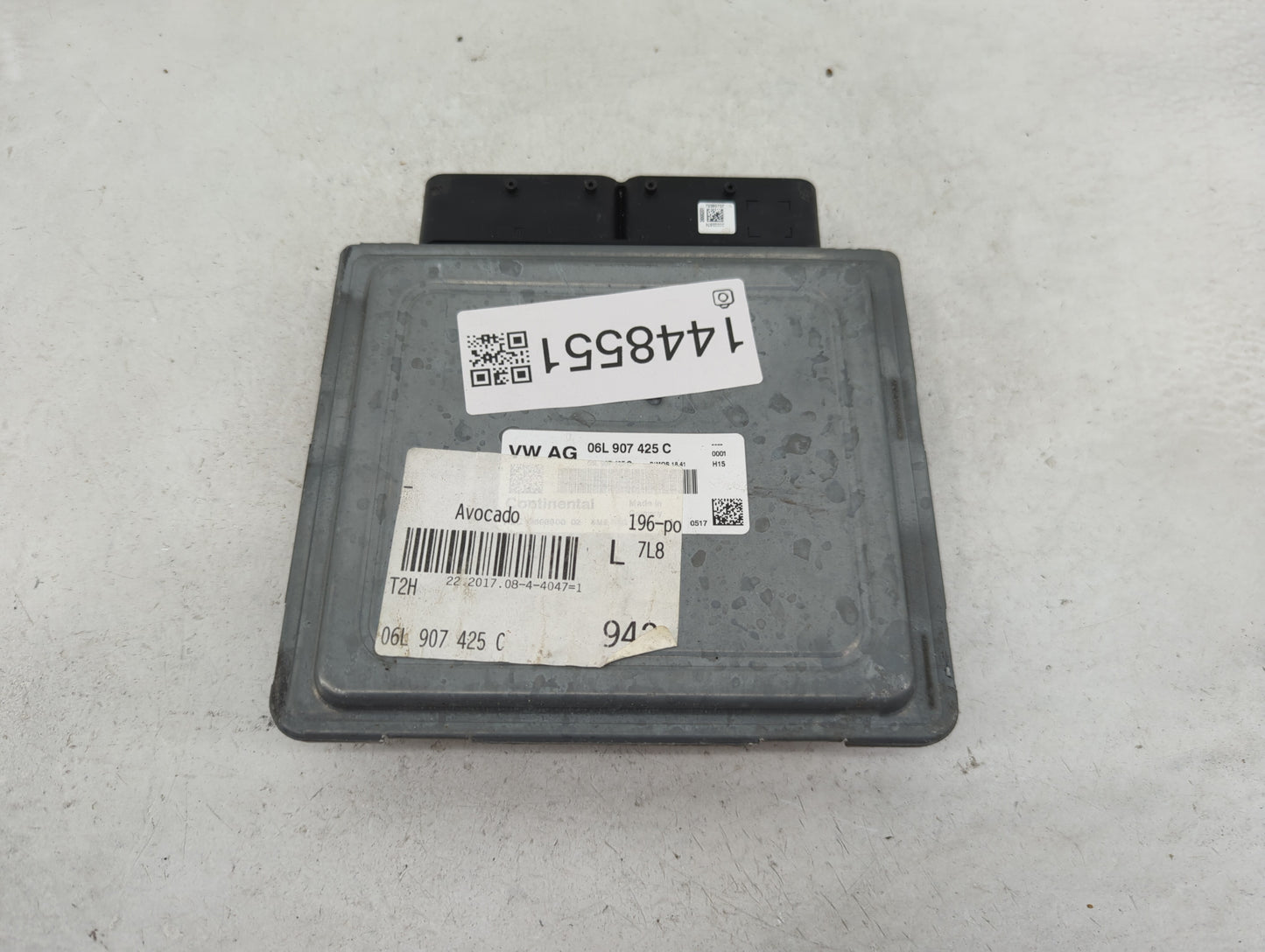 2017 Audi A4 PCM Engine Control Computer ECU ECM PCU OEM P/N:06L907425C Fits OEM Used Auto Parts - Oemusedautoparts1.com