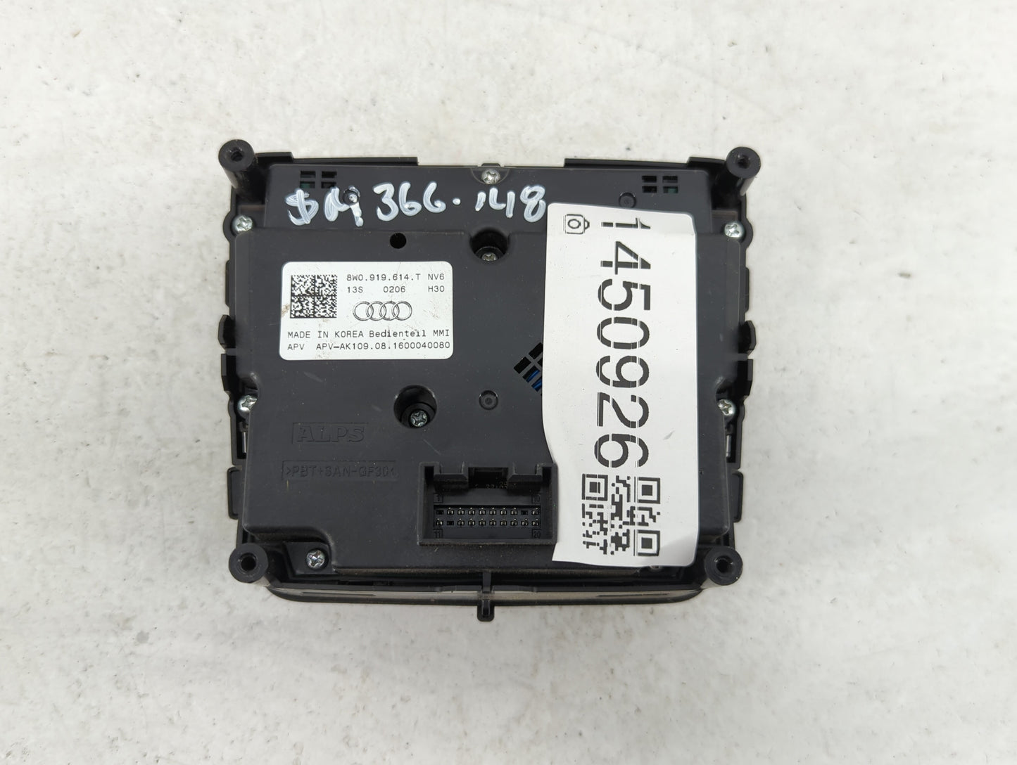 2017-2019 Audi A4 Radio AM FM Cd Player Receiver Replacement P/N:8W0919614T 8W0.919.614.T Fits Fits 2017 2018 2019 OEM Used 