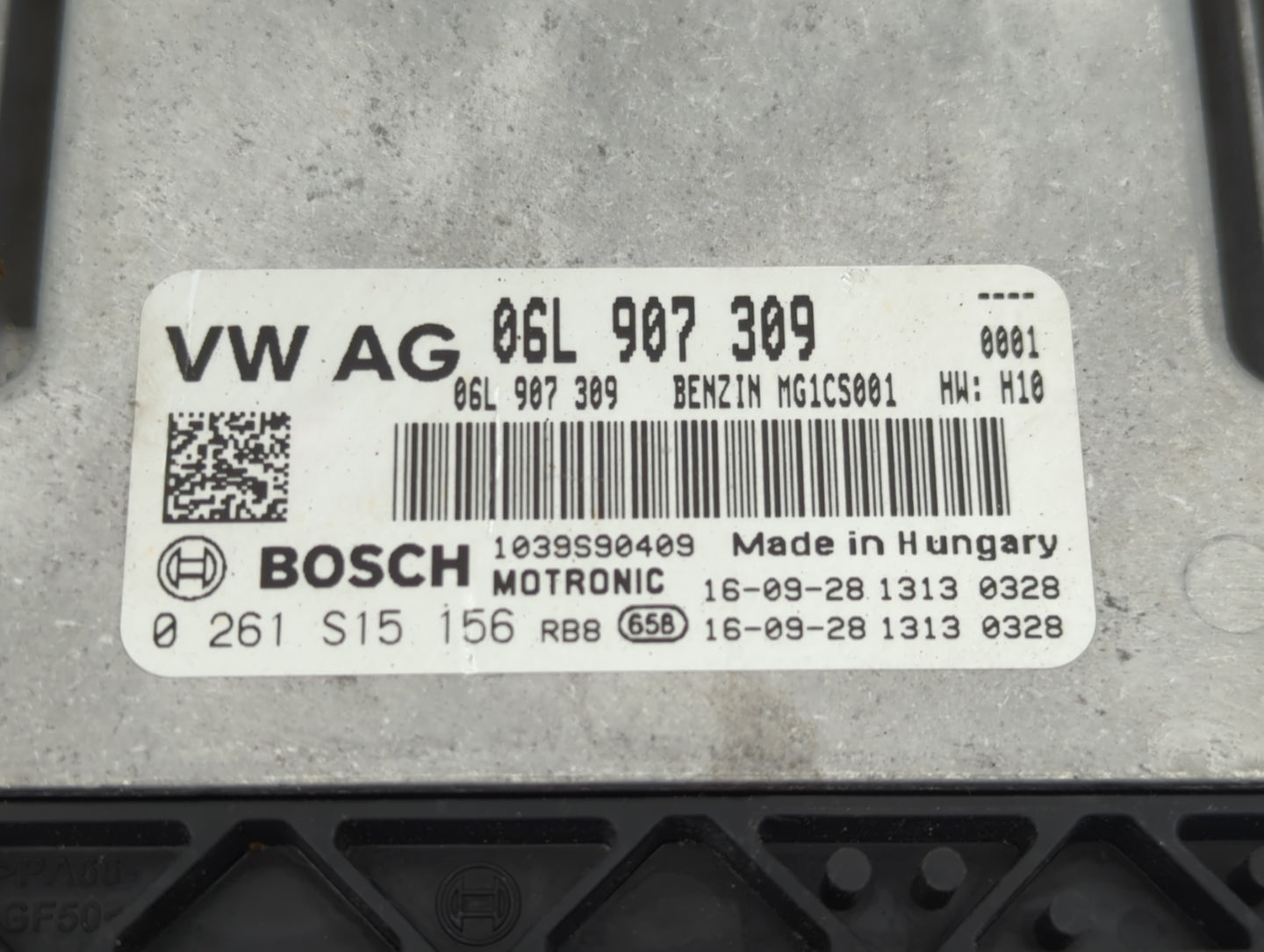 2017-2019 Audi A4 PCM Engine Control Computer ECU ECM PCU OEM P/N:06L 907 309 0 261 S15 156 Fits Fits 2017 2018 2019 OEM Use