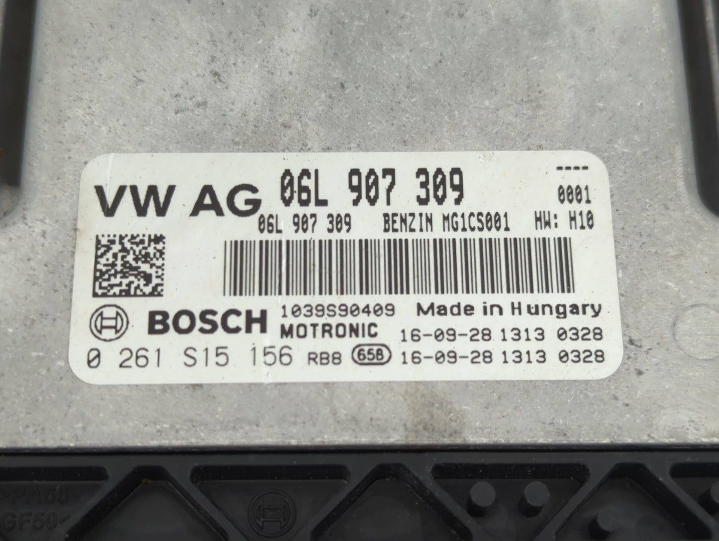 2017-2019 Audi A4 PCM Engine Control Computer ECU ECM PCU OEM P/N:06L 907 309 0 261 S15 156 Fits Fits 2017 2018 2019 OEM Use
