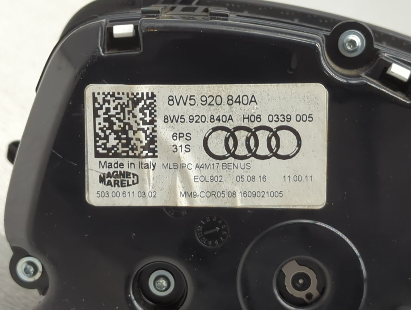 2017-2019 Audi A4 Instrument Cluster Speedometer Gauges P/N:8W5920840A Miles:121K Fits Fits 2017 2018 2019 OEM Used Auto Par
