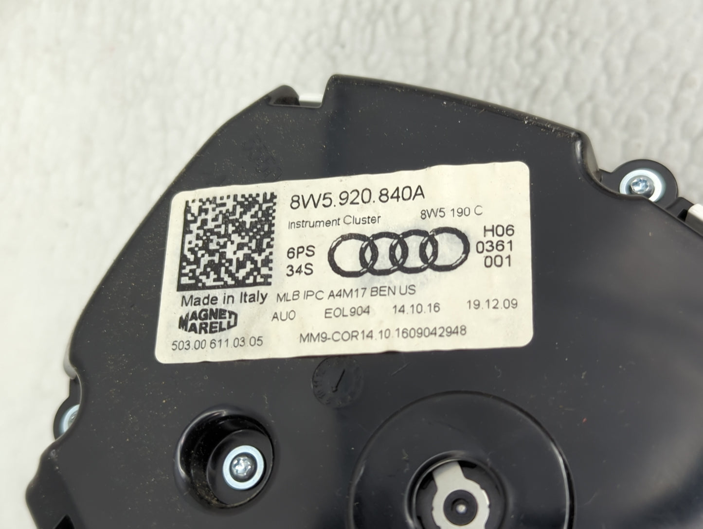 2017-2019 Audi A4 Instrument Cluster Speedometer Gauges P/N:8W5920840A 8W5190C Miles:134K Fits Fits 2017 2018 2019 OEM Used 