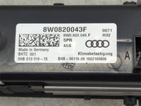 2017-2019 Audi A4 Climate Control Module Temperature AC/Heater Replacement P/N:8W0820043F Fits Fits 2017 2018 2019 OEM Used 